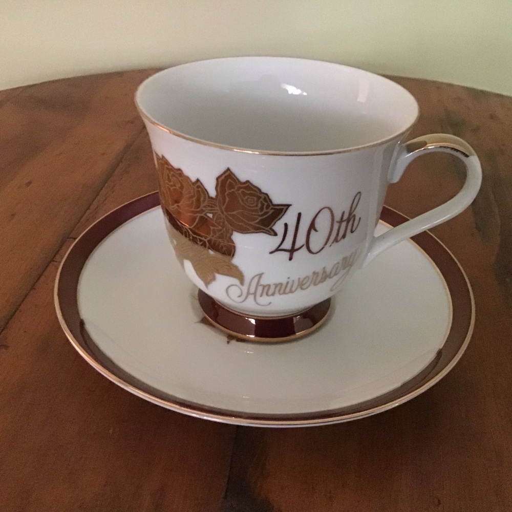 40th AnniversaryTea Cup and Saucer Set